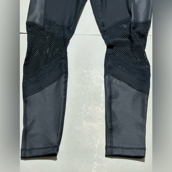 #059 Sz XS 90-Degree by Reflex Black/Gray Workout/Gym/Yoga Mesh Leggings - NWT - Picture 8 of 11